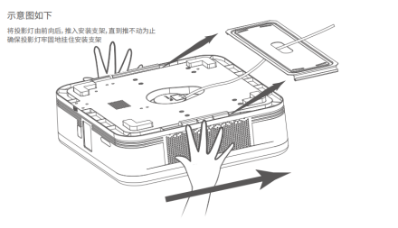 GPT多功能智能投影吸顶灯安装方案图解